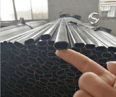 10X10 40X40 Spraying Plastics Oval Flat Ellipse Sqaure round GI Thread Furniture For Fence Black Annealing tubes