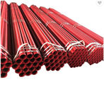 UL FM Plastic Lining Steel Pipe Fire Sprinkler Piping Red Black Painted Steel PIpe