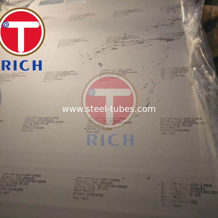 A 168 UNS N06601 Cold Rolled Hot Rolled  Inconel  Inconel 600 Alloy 601 Sheet Coil And Plates